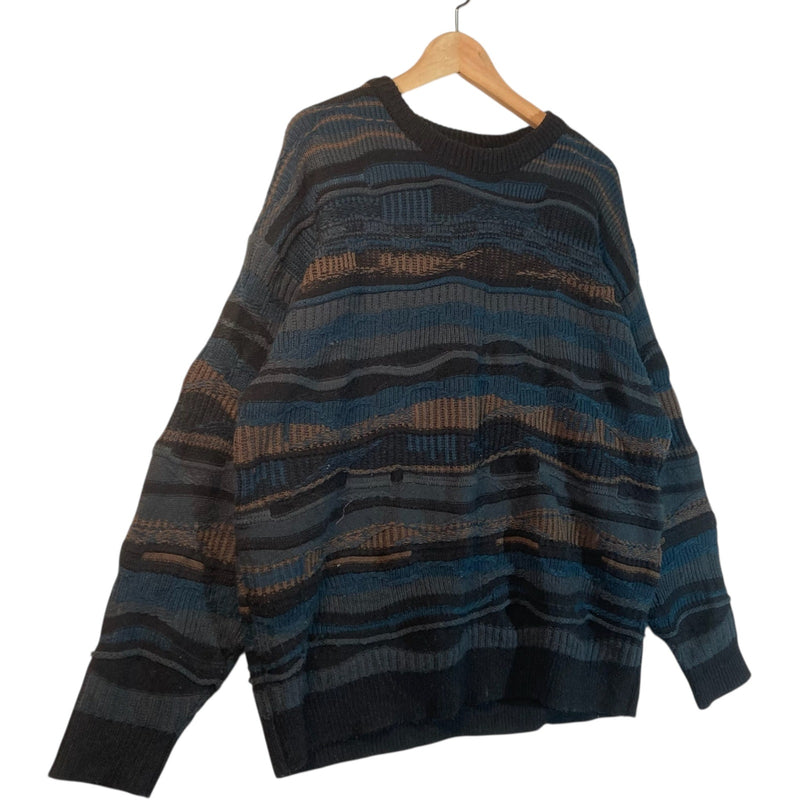 Vintage Coogi 3D Abstract Knit Sweater