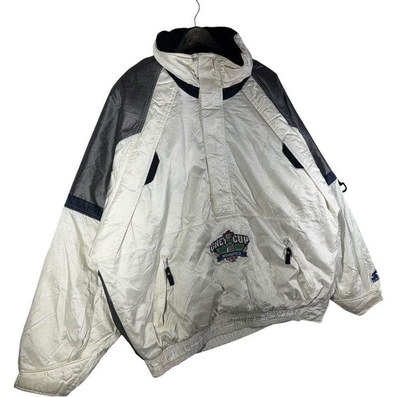 Vintage Starter Grey Cup Winnipeg CFL Anorak Puffer Jacket 90s