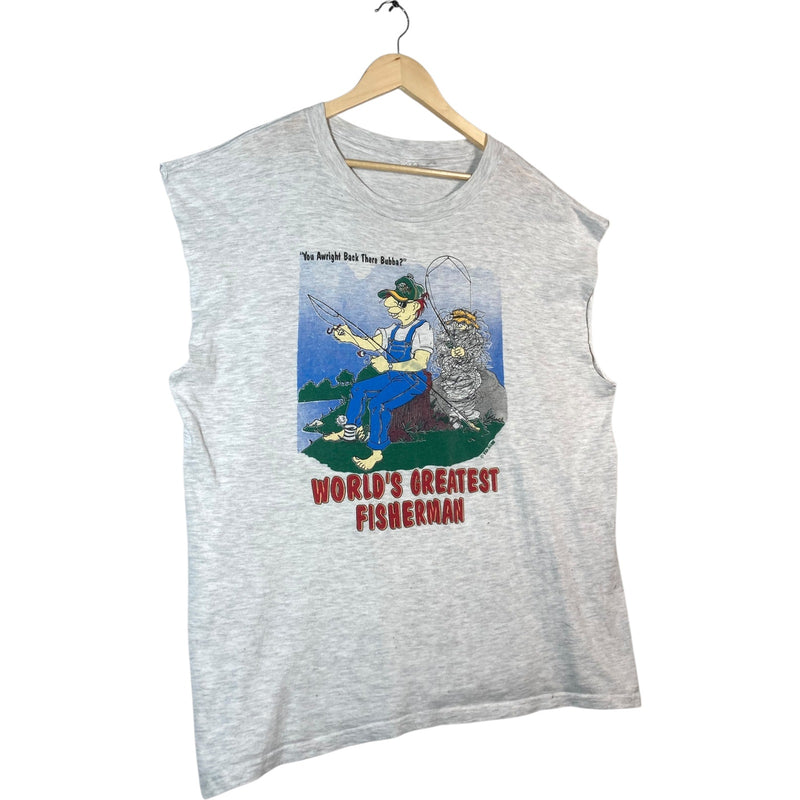 Vintage World's Greatest Fisherman Tank Top