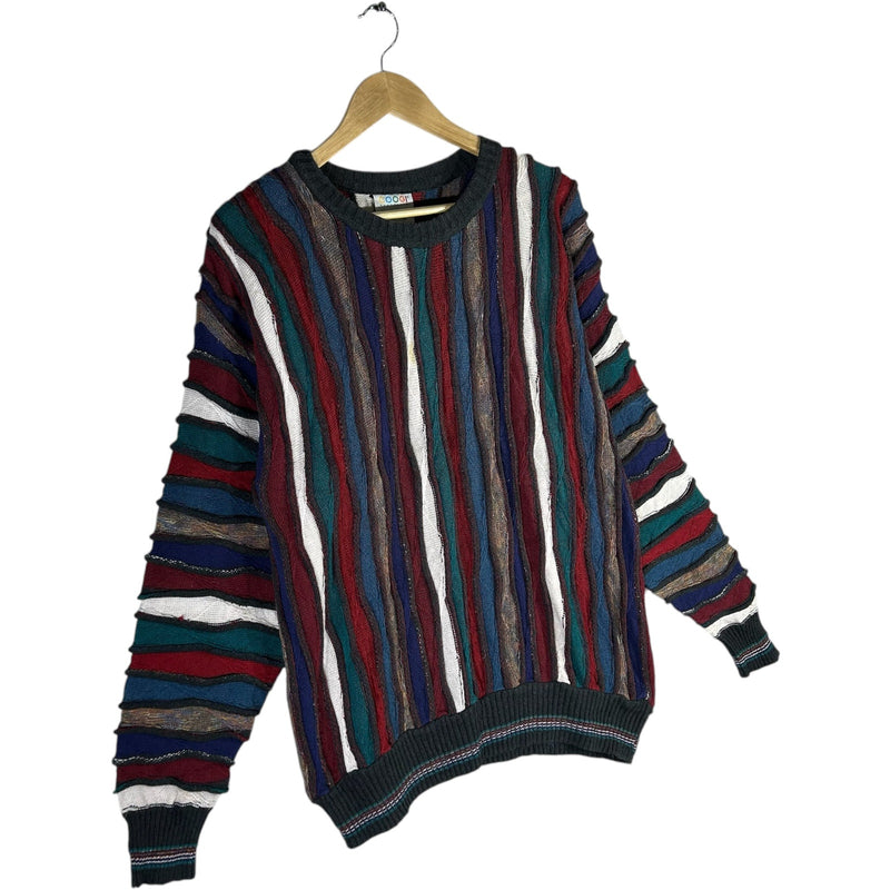 Vintage Coogi Multicolor 3D Ribbon Knit Sweater