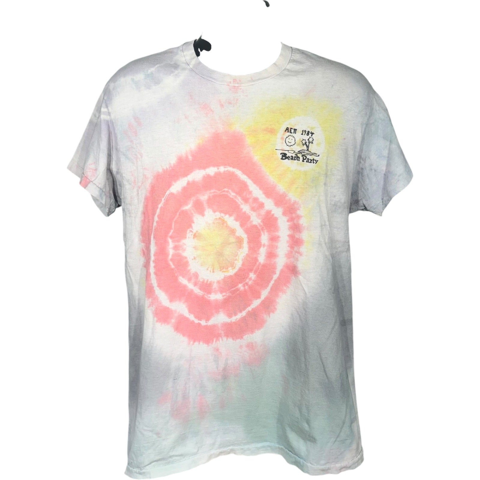 Vintage AEπ Beach Party Tye Dye Tee 1984