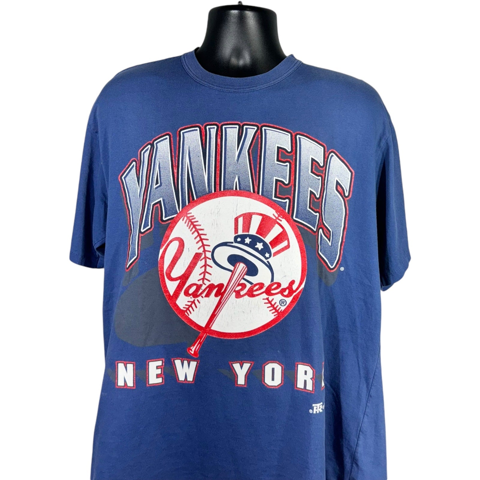 Vintage New York Yankees Logo Spellout Tee 1996