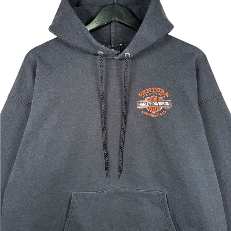 Vintage Harley Davidson Logo Ventura Hoodie
