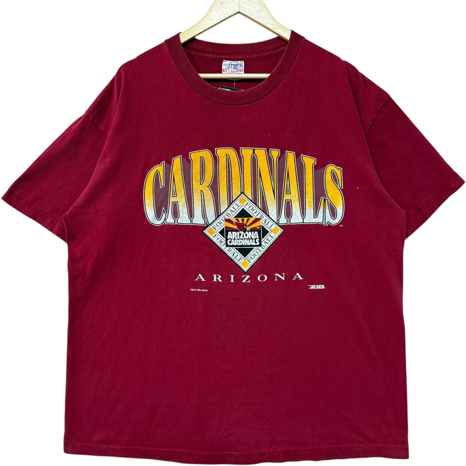 Vintage Arizona Cardinals Large Spellout Logo NFL Tee