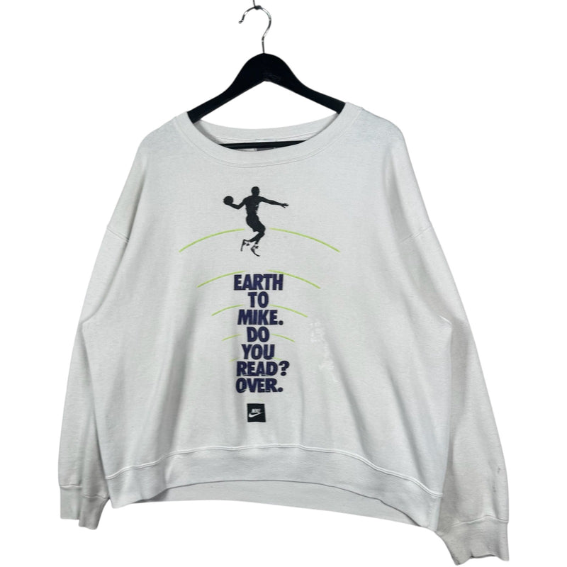 Vintage Nike "Earth to Micheal Jordan" Crewneck