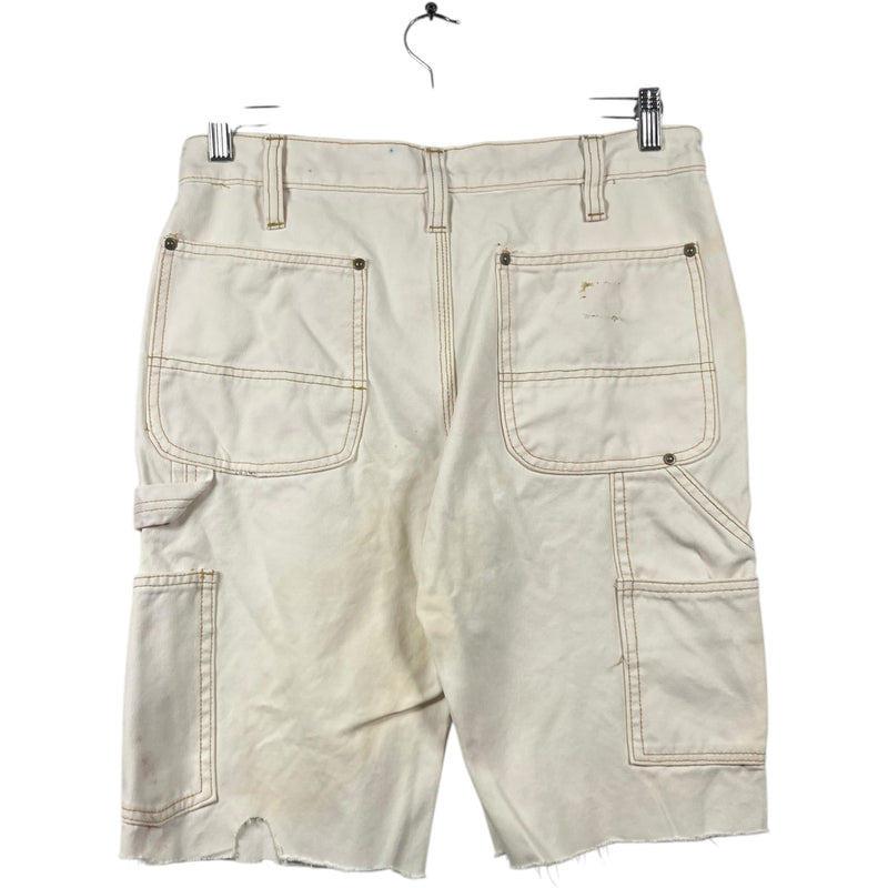 Vintage Carhartt Cut-out Utility Pockets Cargo Shorts 32