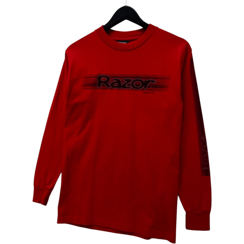 Vintage Razor Scooter Chest Spellout Long Sleeve