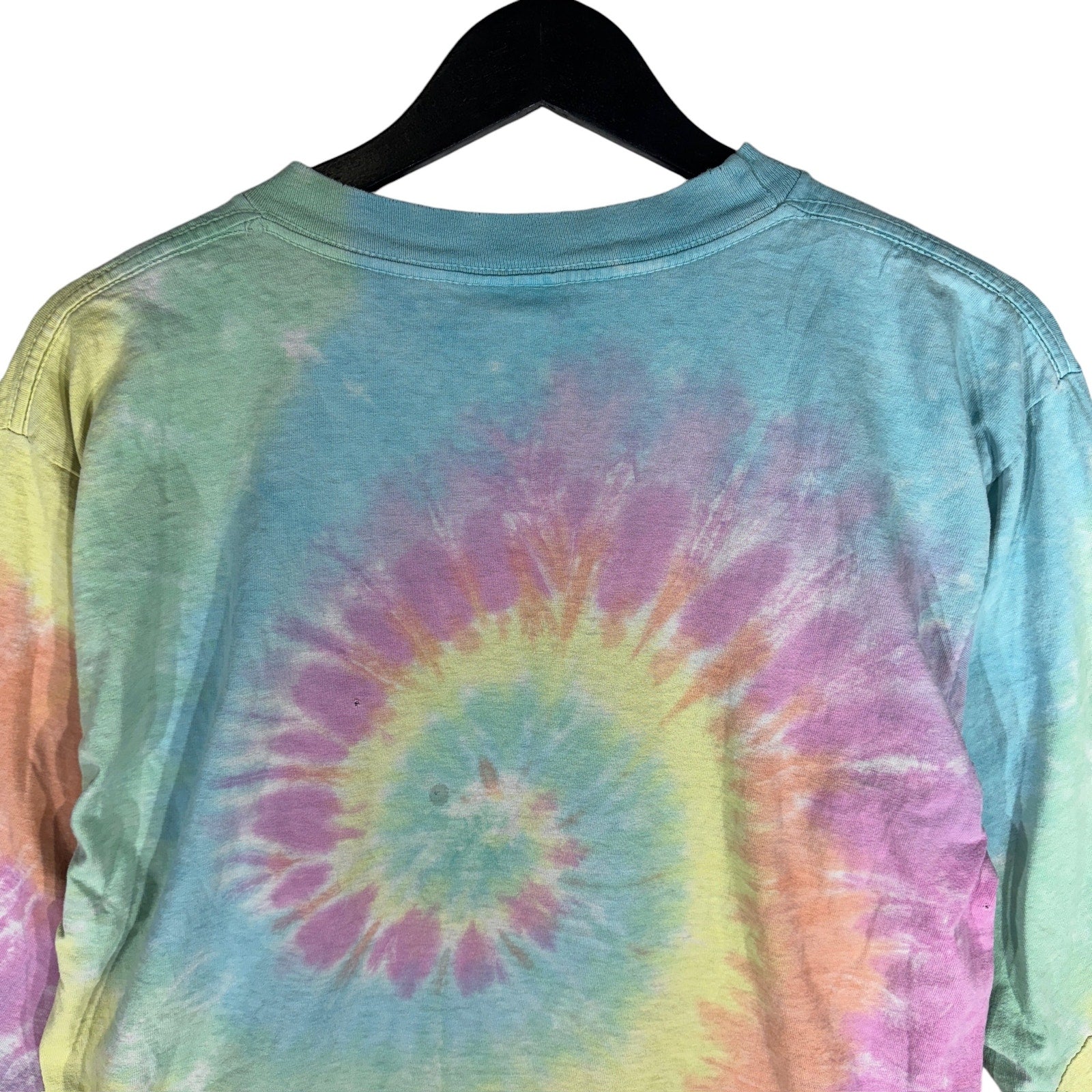 Vintage Liquid Blue Grateful Dead Tie Dye 3/4 Sleeve Tee '95