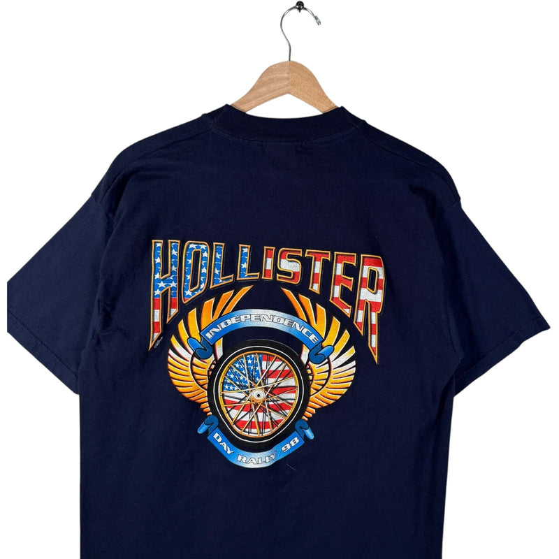 Vintage Hollister Independence Day Bike Rally Double Sided Tee