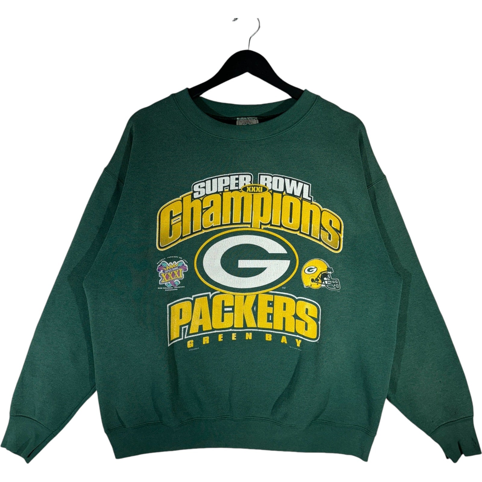 Vintage Green Bay Packers Super Bowl Champs Crewneck 1997