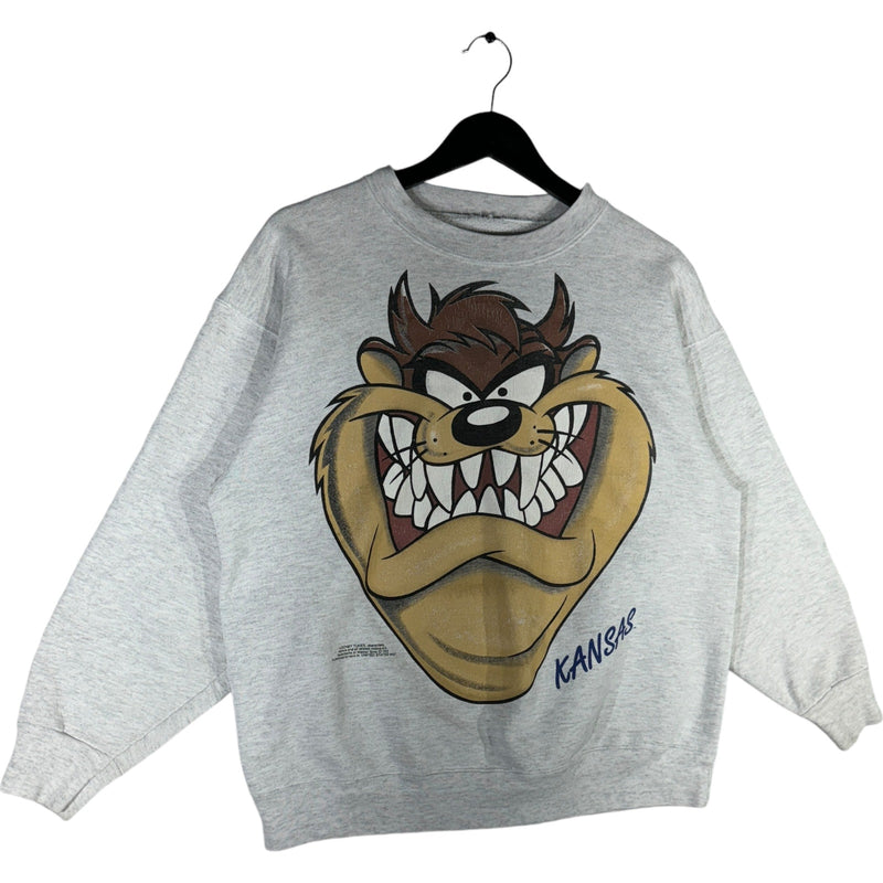 Vintage Taz Big Face Kansas Crewneck