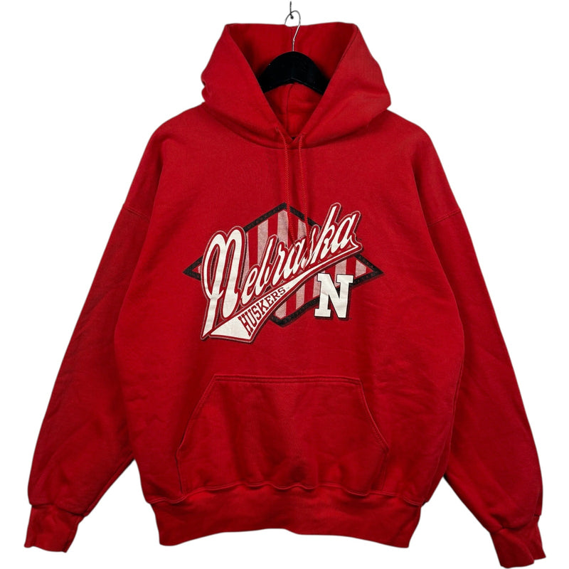 Vintage University Of Nebraska Huskers Spellout Hoodie