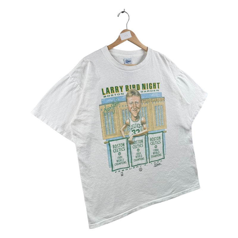 Vintage NBA Larry Bird Night Boston Garden T-Shirt