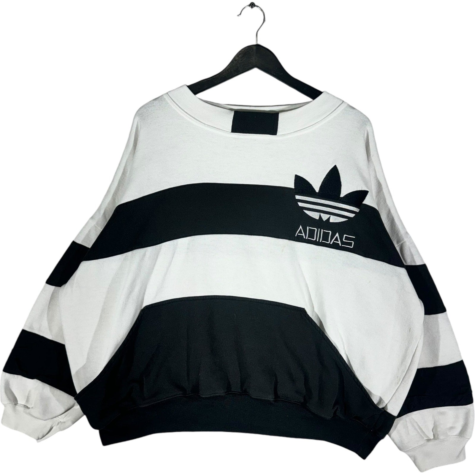 Vintage Adidas Striped Crewneck