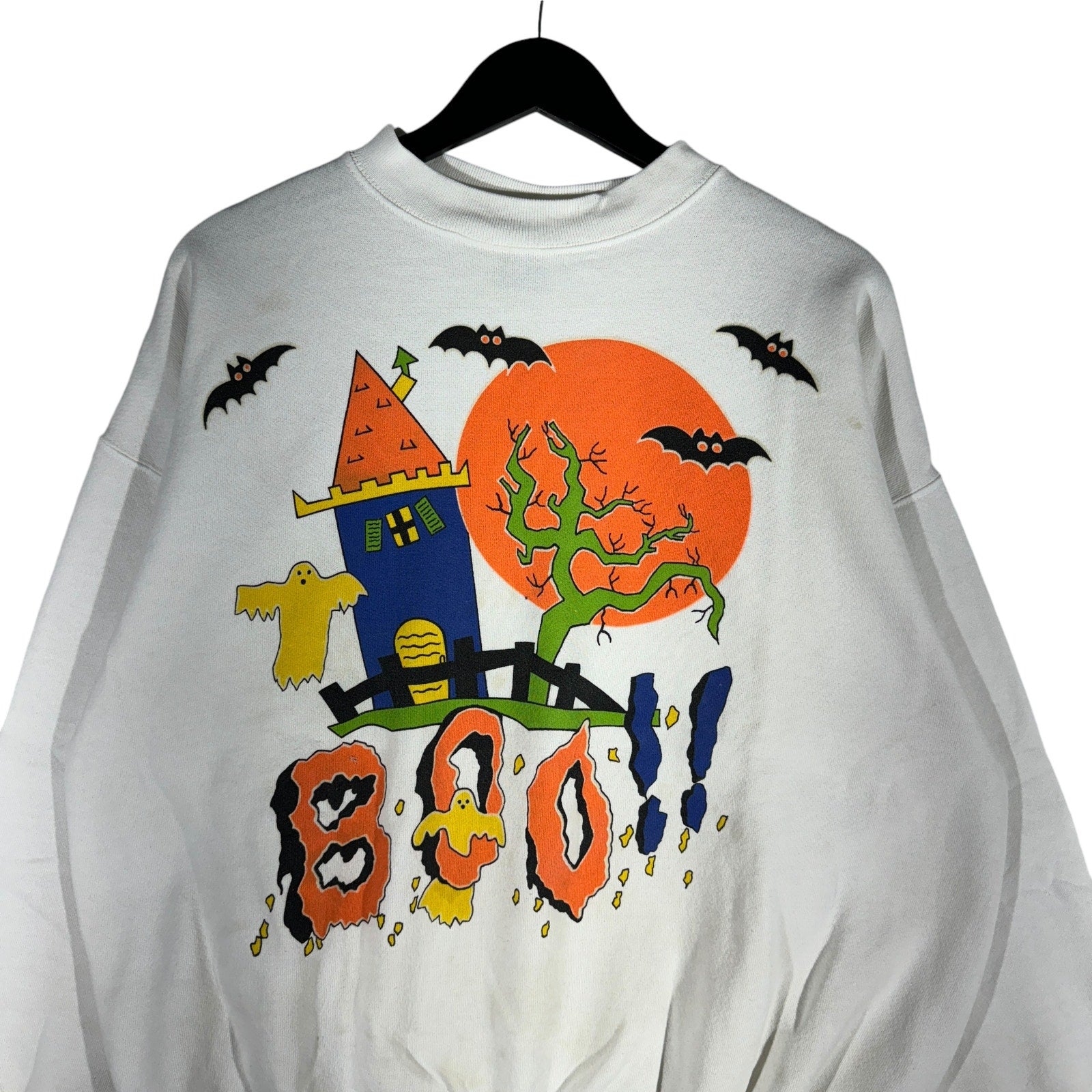 Vintage Haunted House Boo!! Halloween Crewneck