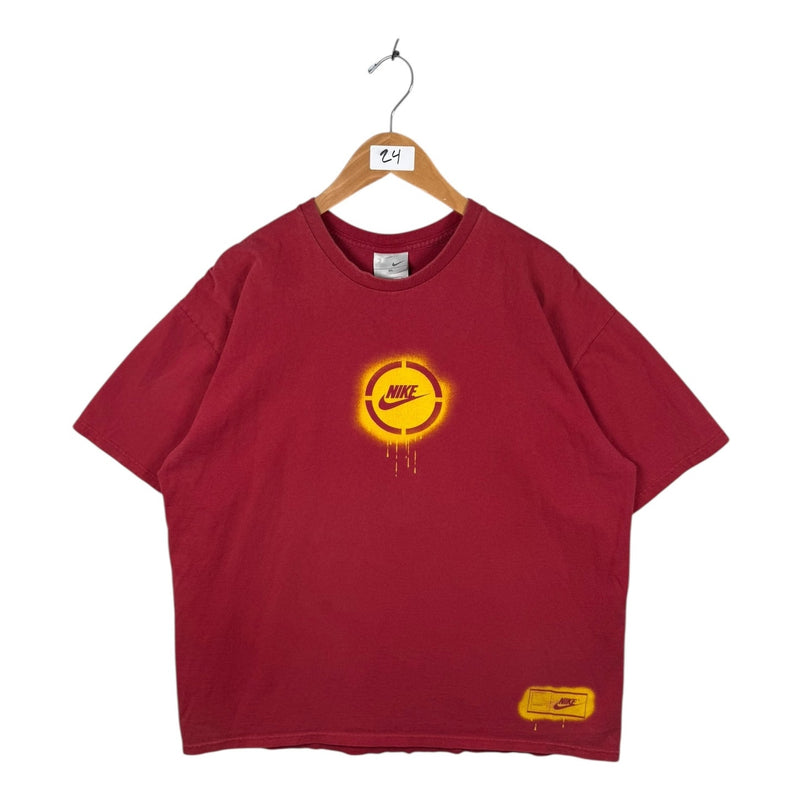 Vintage Nike Swoosh Spray Paint Graphic T-Shirt