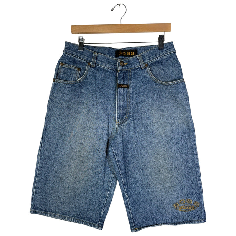 Vintage Boss Jeans Straight Leg Bermuda Denim Shorts