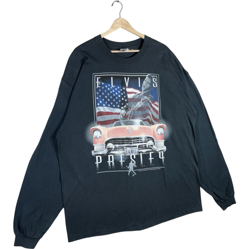 Vintage Elvis Presley American Flag Long Sleeve