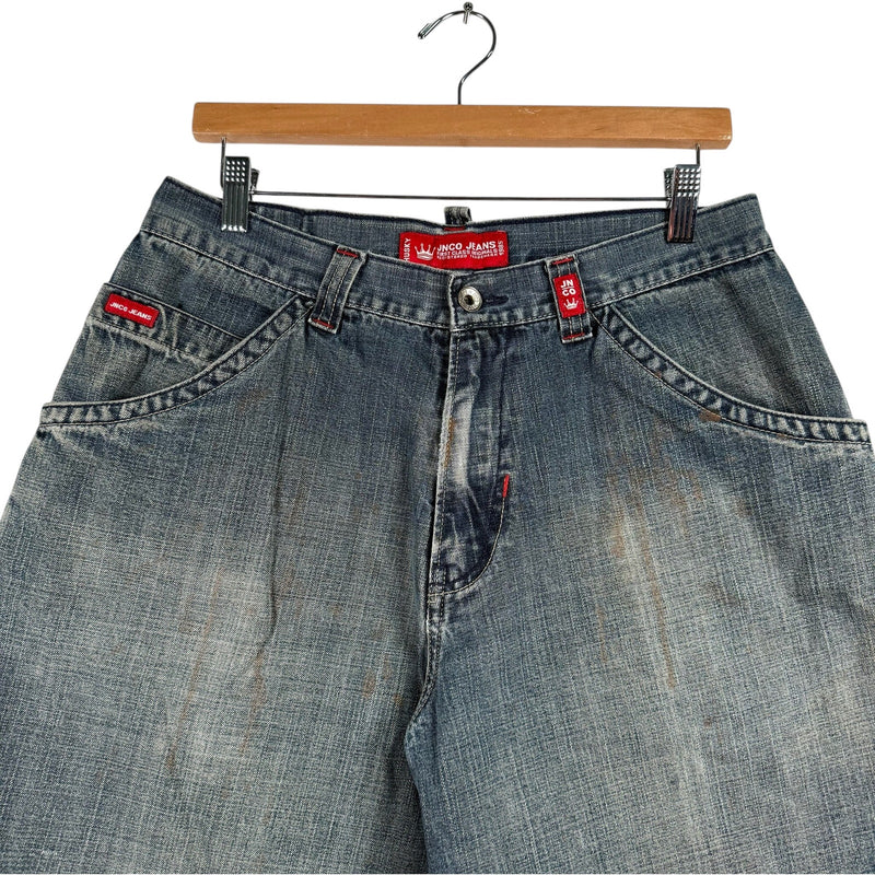 Y2K Jnco Jeans Dragon Denim Shorts 20H