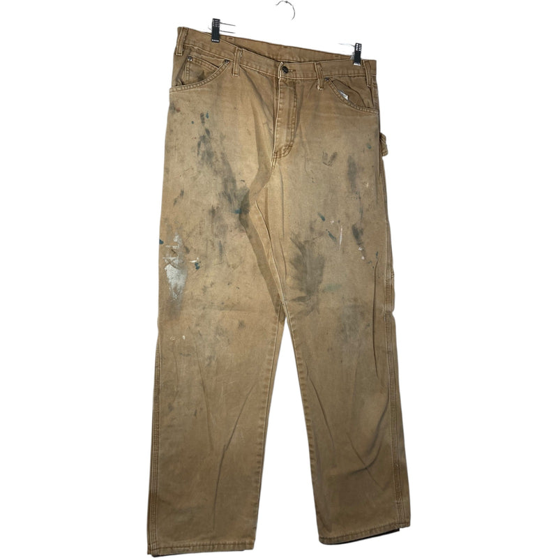 Vintage Dickies Distressed Paint Stained Carpenter Work Pants 36