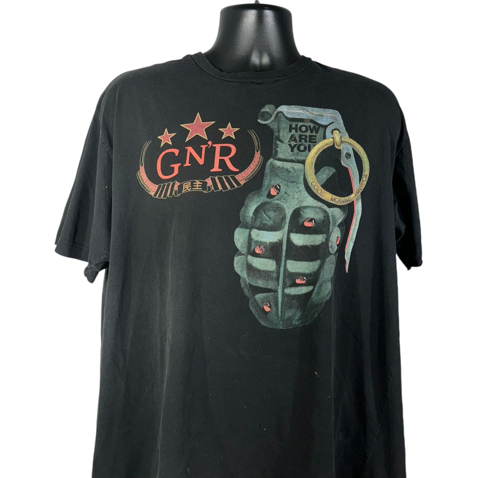 Vintage Guns N' Roses "Good Morning America" Grenade Tee