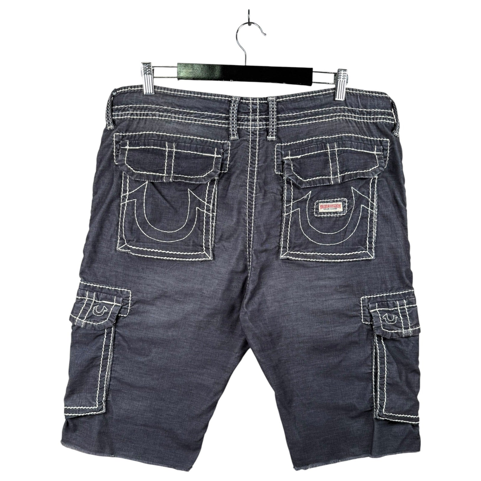 Vintage True Religion Cargo Denim Shorts 38
