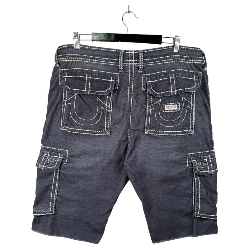 Vintage True Religion Cargo Denim Shorts 38