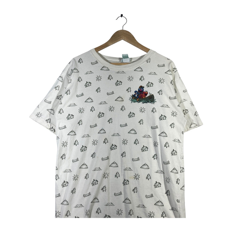 Vintage Sesame Street Elmo Grover Adventure Cotton T-Shirt