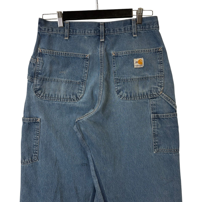 Cut & Sew Carhartt Wide Leg Denim Carpenter Pants 32x30