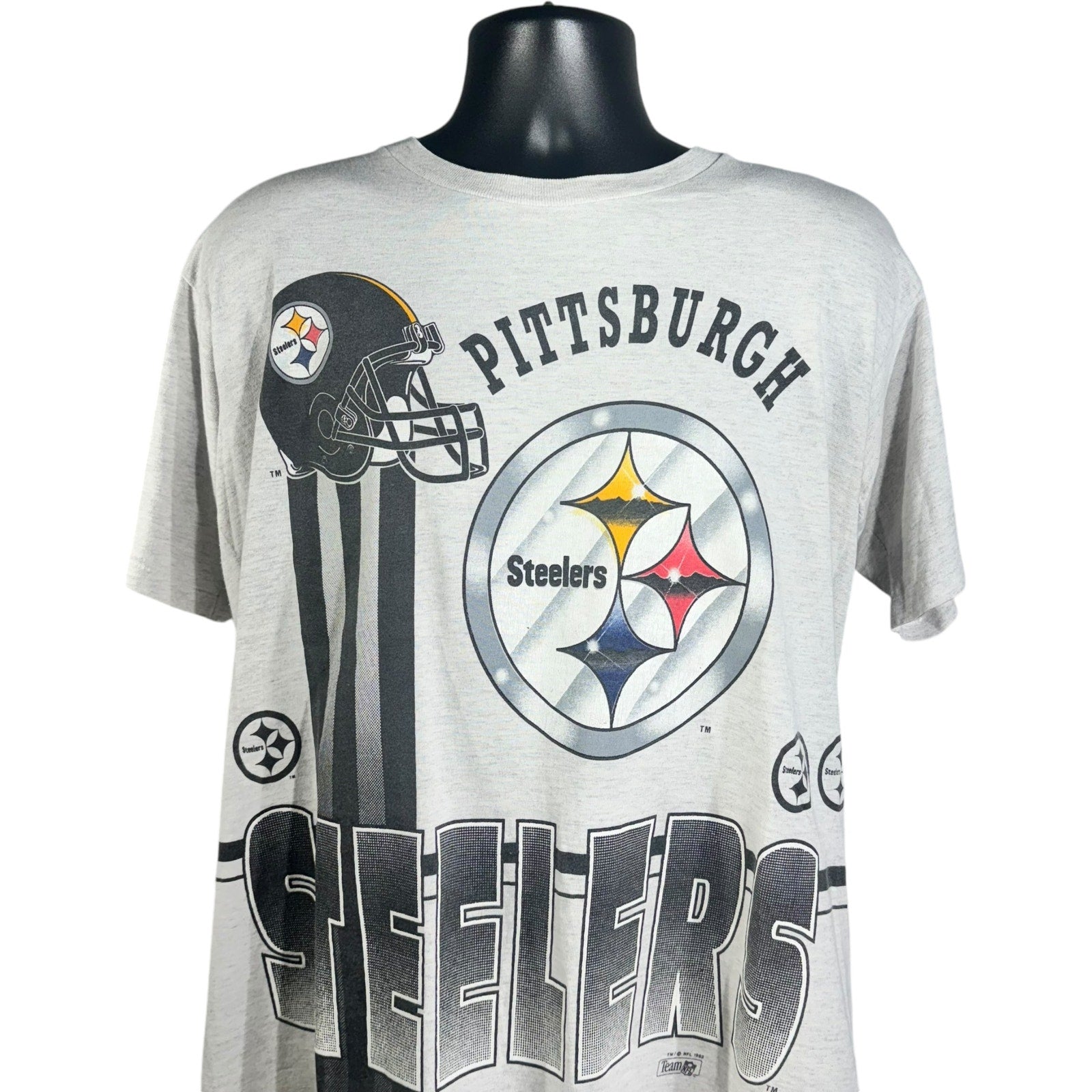 Vintage Pittsburgh Steelers Helmet Tee