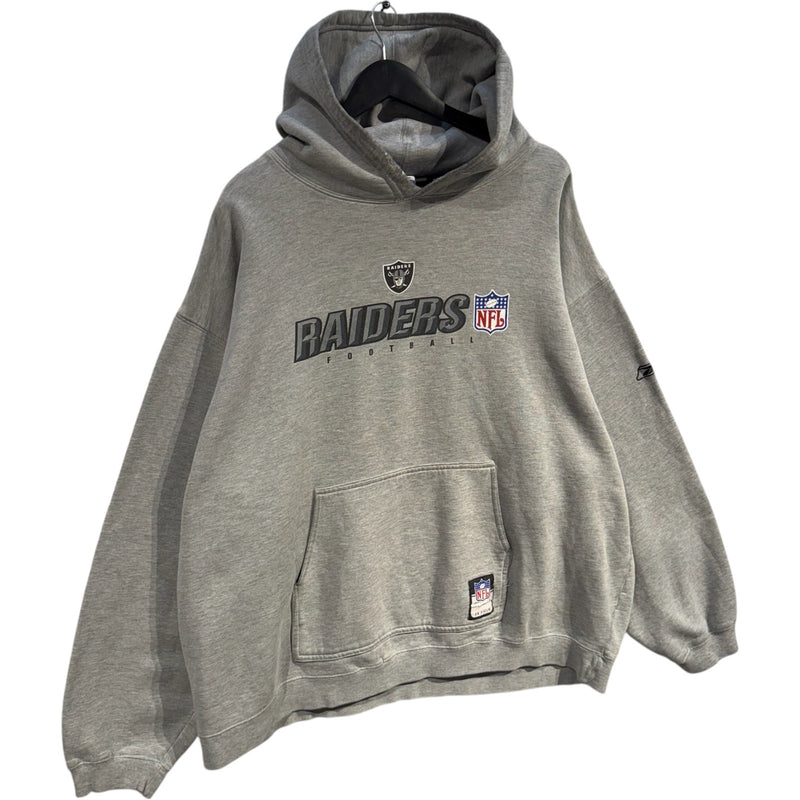Vintage Oakland Raiders Spellout NFL Hoodie