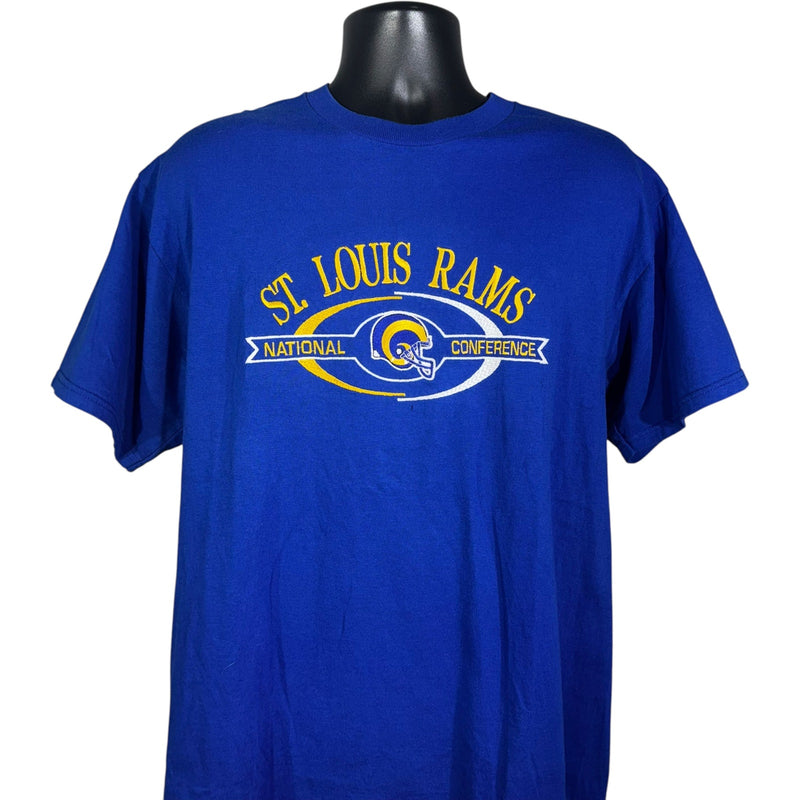 Vintage Logo Athletic St. Louis Rams Spellout NFL Tee