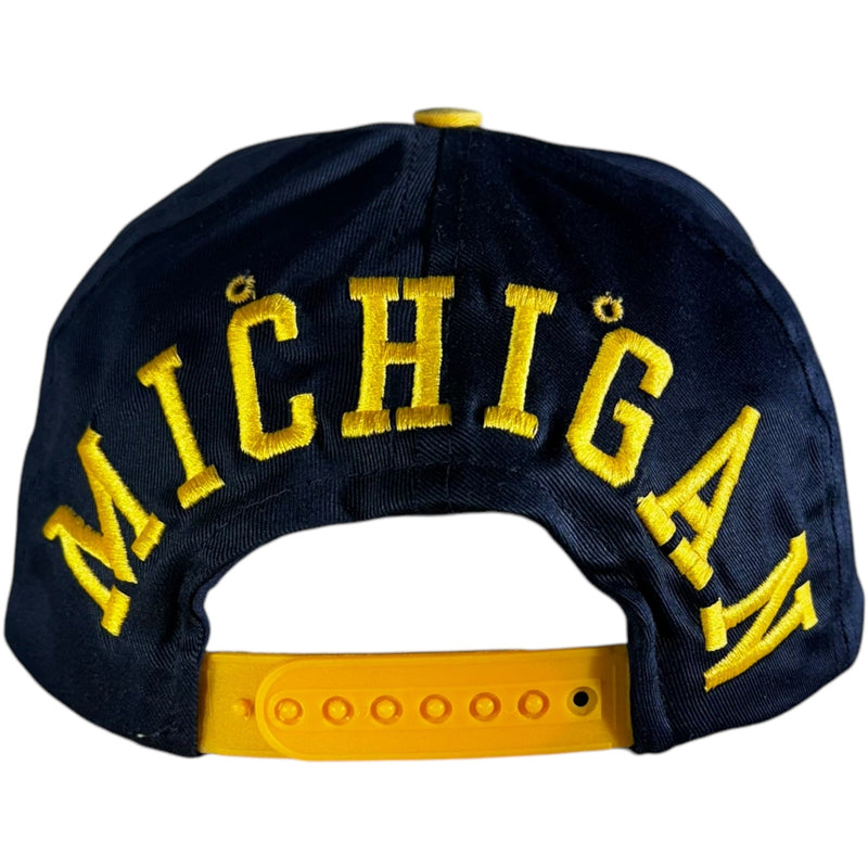 Vintage University of Michigan Spellout Logo Snapback Hat