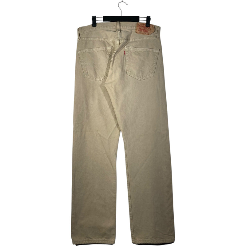 Vintage Levi's 502 Straight Khaki Jeans 34x32