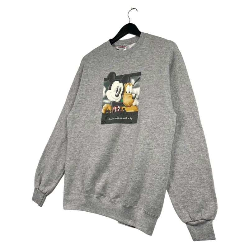 Vintage The Disney Store Mickey Mouse Pluto Crewneck