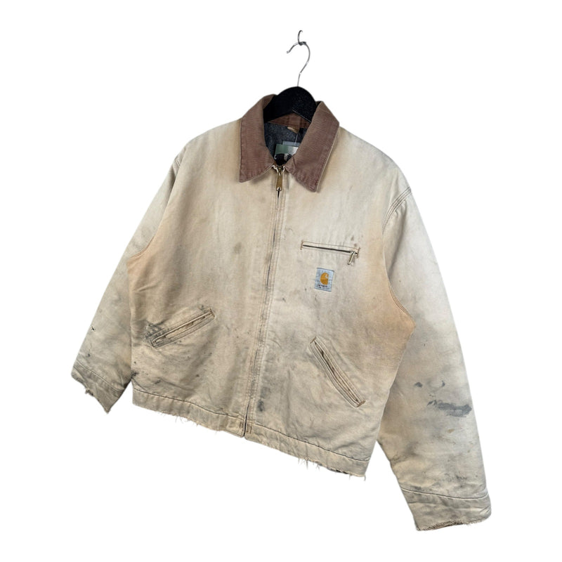 Vintage Carhartt Detroit Full Zip Distressed Workwear Jacket