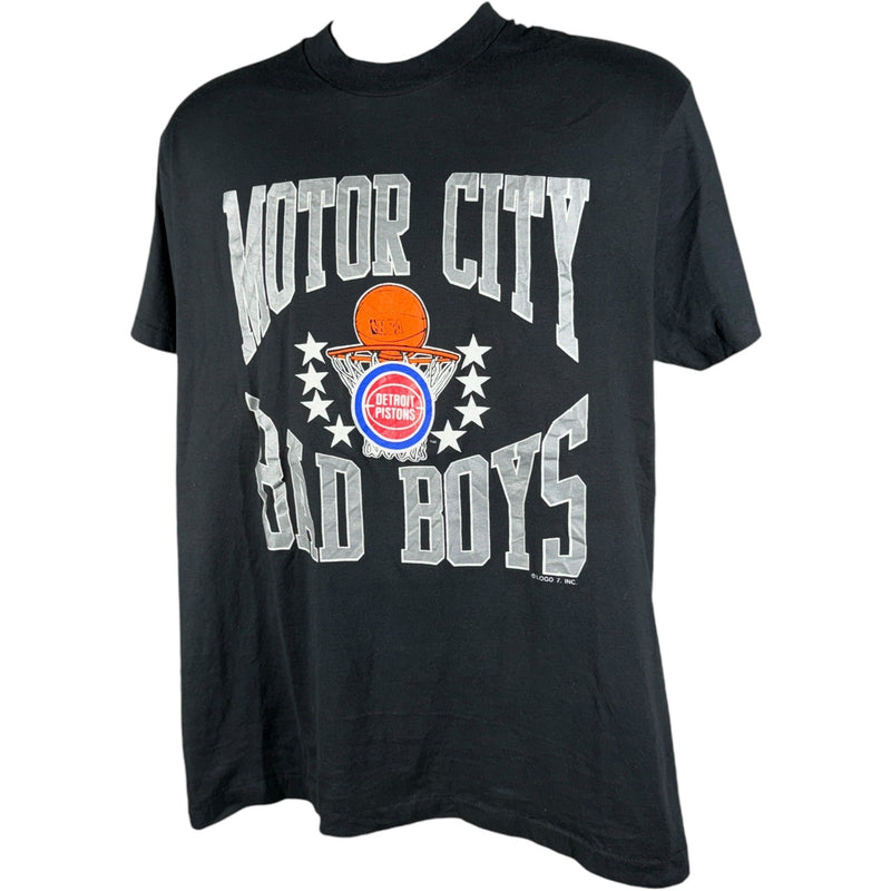 Vintage Motor City Bad Boys Detroit Pistons Spellout Tee 90s