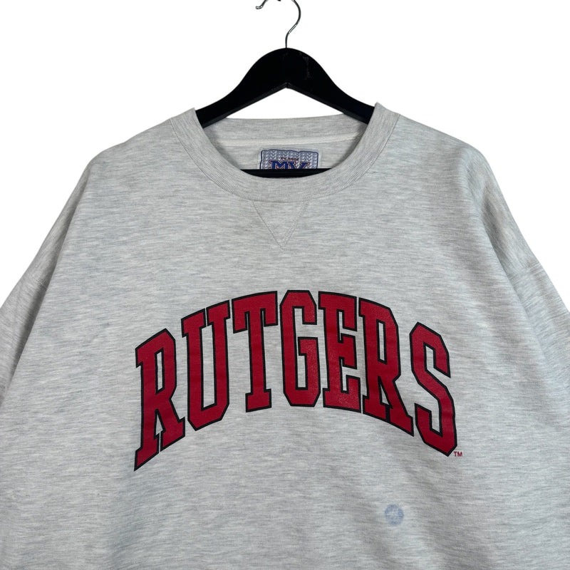 Vintage Rutgers University Arch Spellout Cropped Crewneck