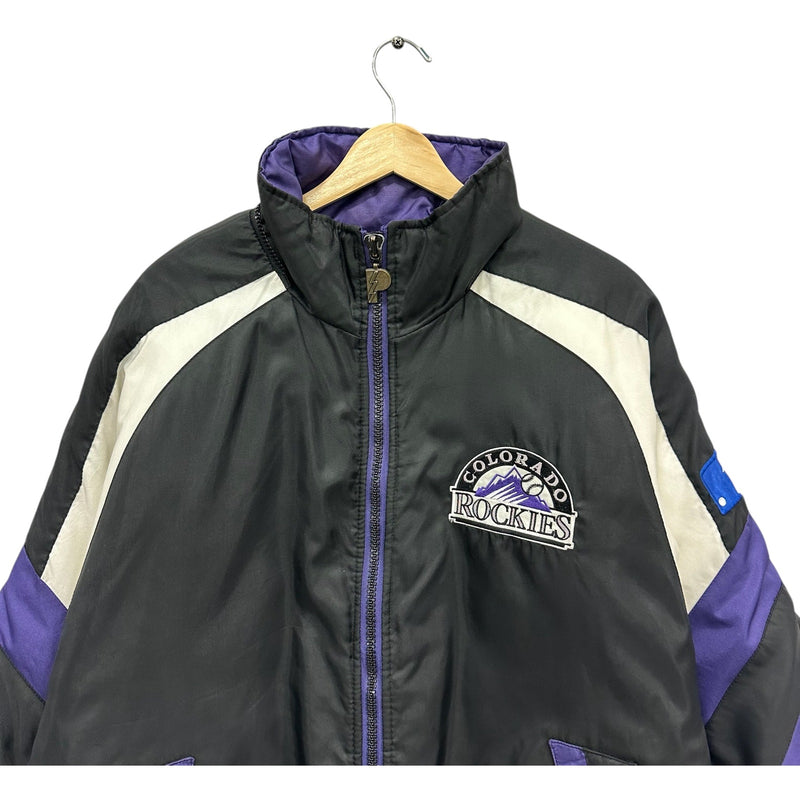 Vintage Colorado Rockies Spellout MLB Puffer Jacket