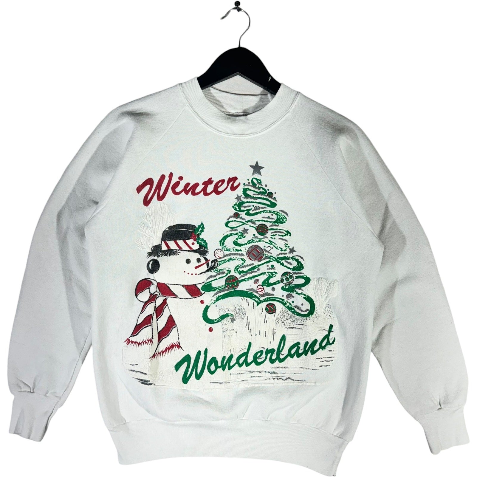 Vintage Christmas Winter Wonderland Snowman Crewneck