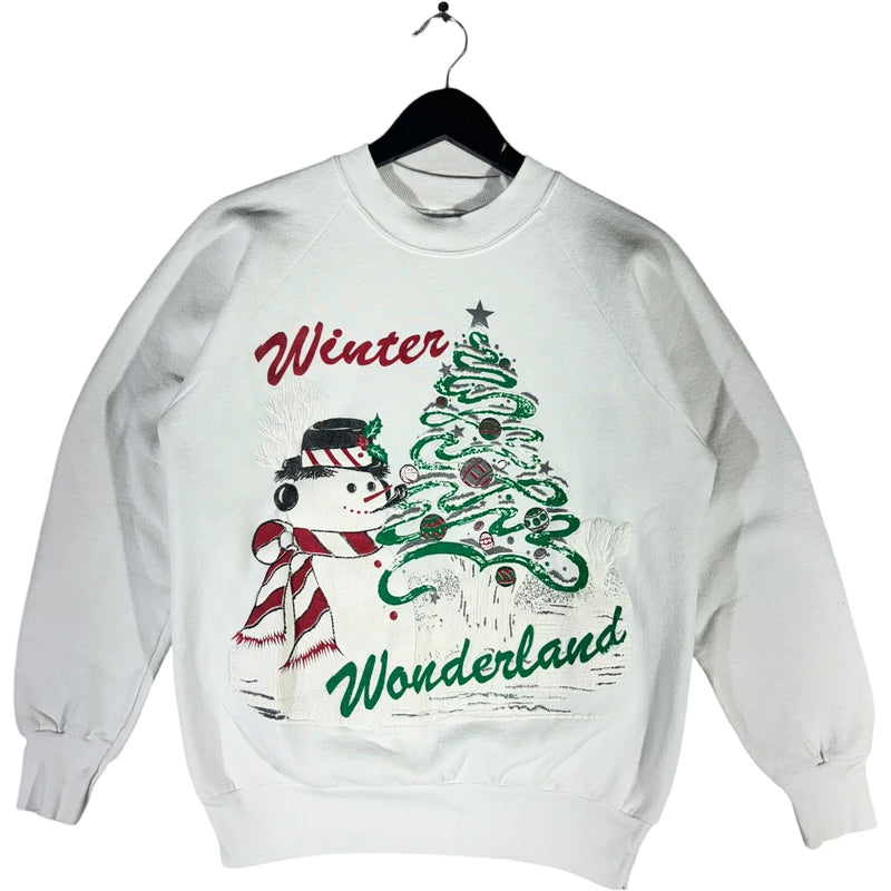 Vintage Christmas Winter Wonderland Snowman Crewneck