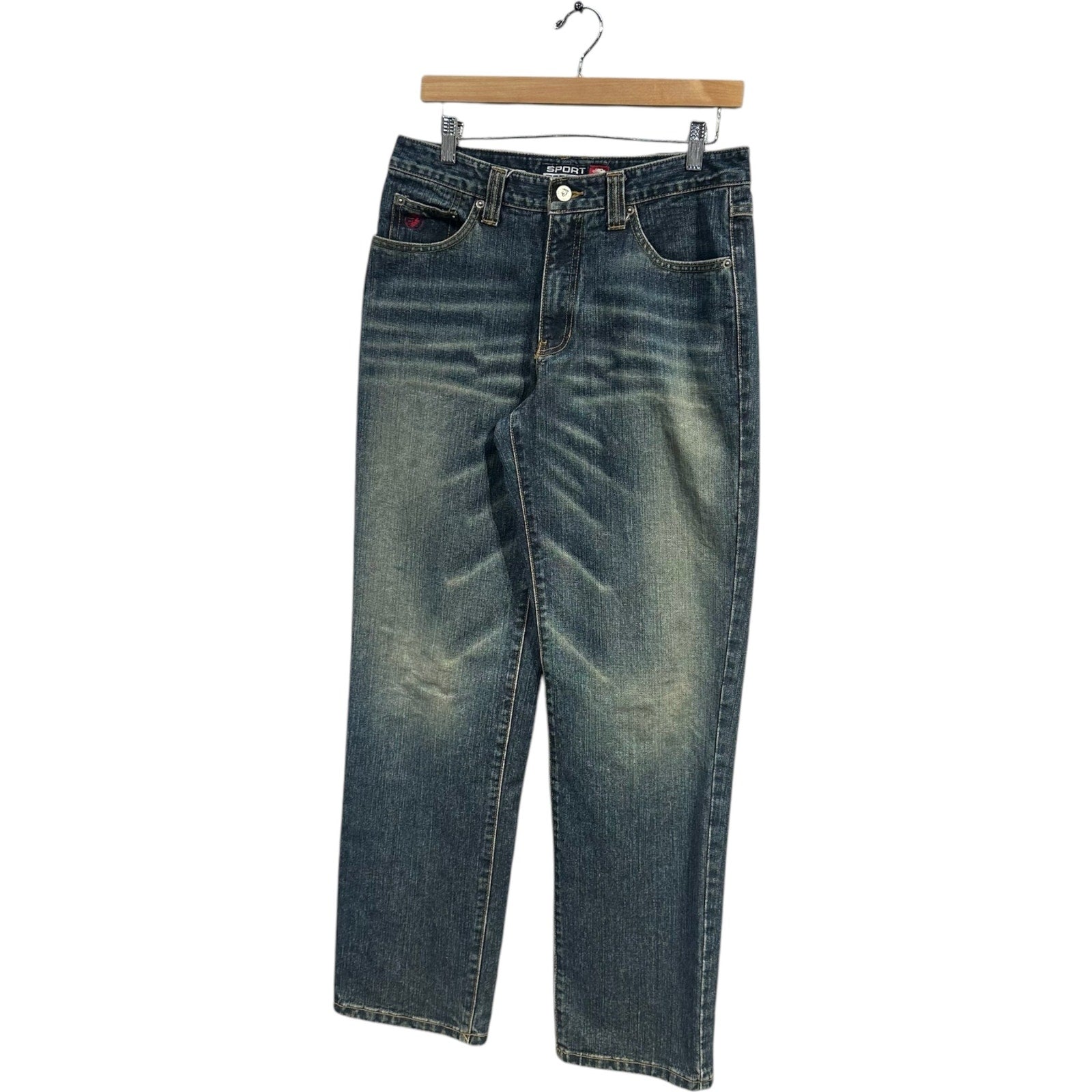 Vintage Sport Replay Straight Leg Denim Jeans 31x32