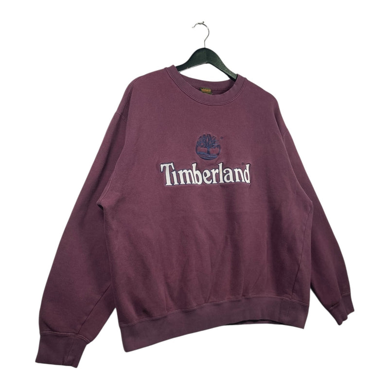 Vintage Timberland Burgundy Embroidered Logo Crewneck