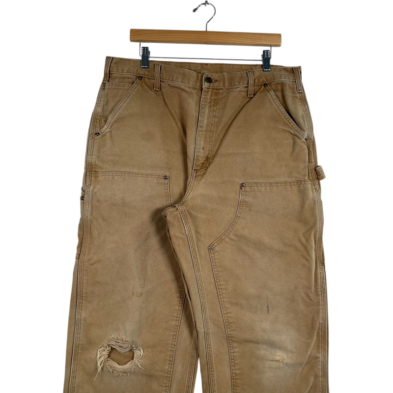 Vintage Carhartt Carpenter Dungaree Double Knee Pants 36 x 36