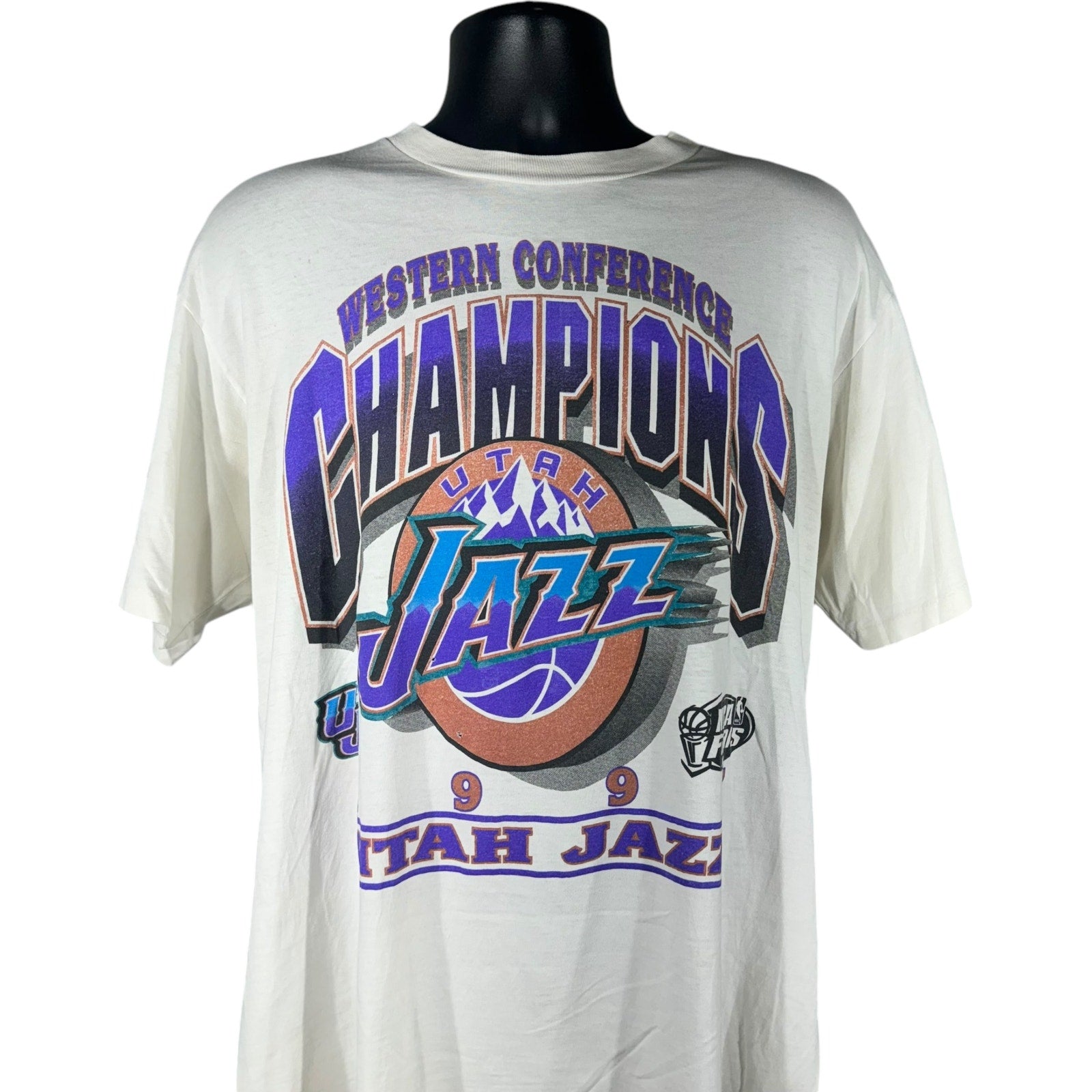 Vintage NBA Utah Jazz Western Conference Champs Tee