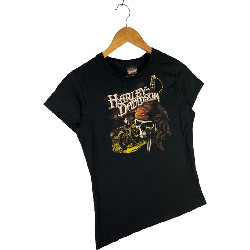 Vintage Harley Davidson Pirate Skull Women's T-Shirt