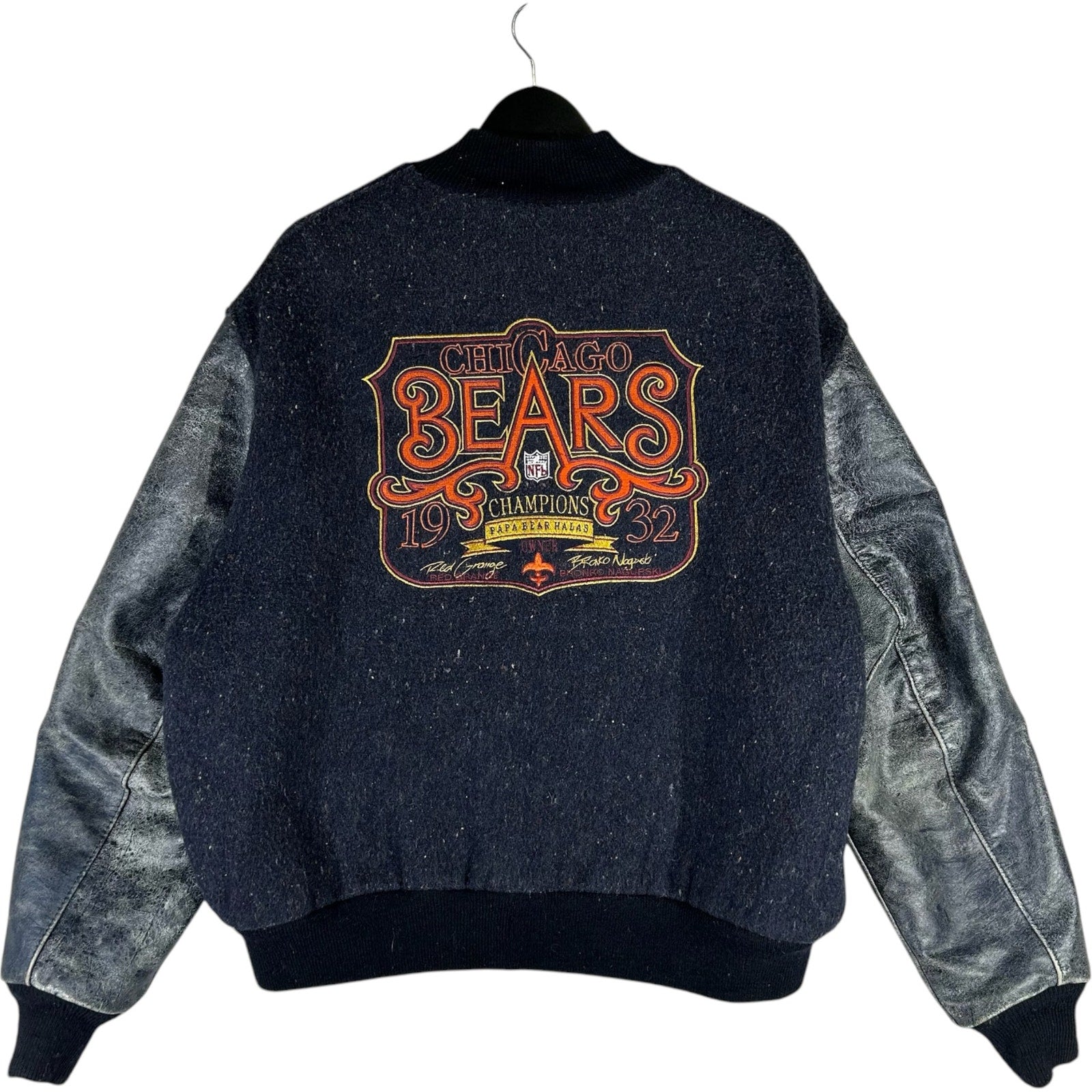 Vintage DeLong Chicago Bears NFL Wool Varsity Jacket