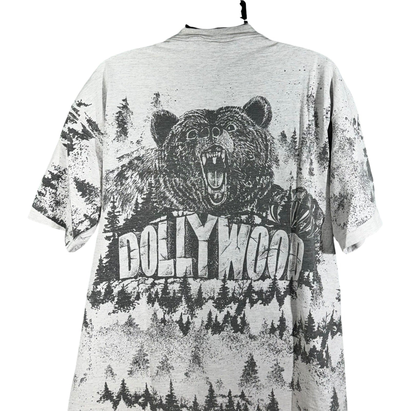 Vintage Dollywood Grizzly Bear AOP Tee 90s