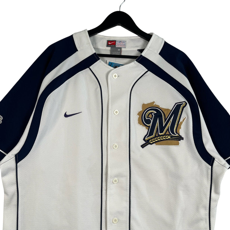 Vintage Nike Milwaukee Brewers Logo MLB Jersey