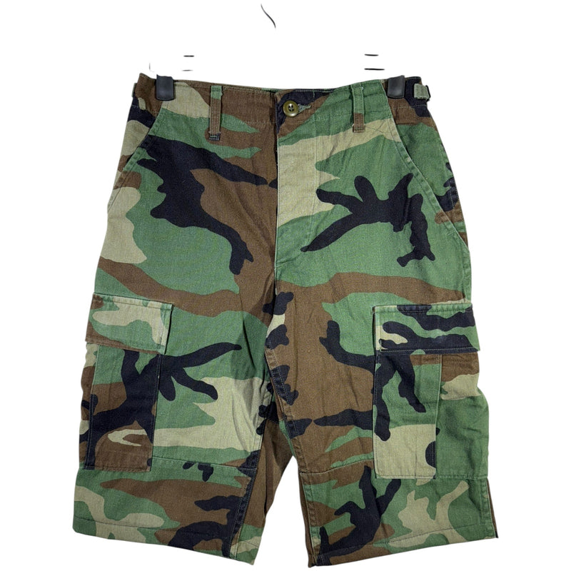 Vintage Cargo Camouflage Utility Shorts